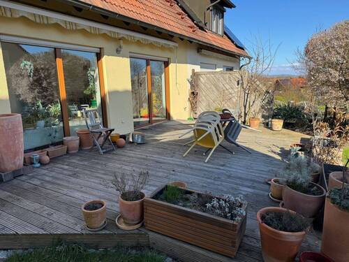 Terrasse - 5 Zimmer Doppelhaushälfte zur Miete in Eckersdorf
