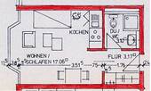 Grundriss - 1 Zimmer Etagenwohnung zum Kaufen in Konstanz