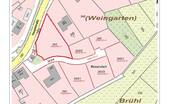 Lageplan Baugebiet Weingarten - Flst. 343 / ca. 801 m² - 