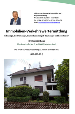 Tätigkeitsfeld Professionelle Immobilienbewertung - 