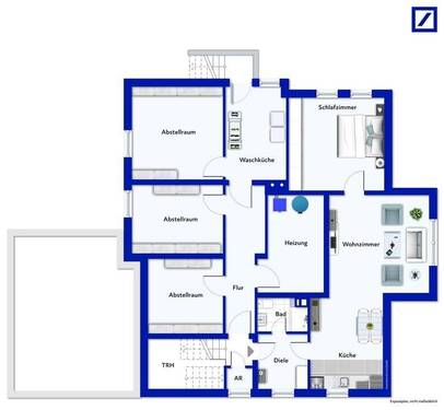 Untergeschoss mit Einliegerwohnung - 