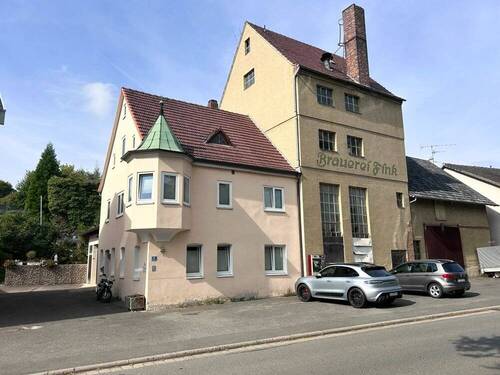 Straßenansicht Brauerei - 1 Zimmer Mehrfamilienhaus, Wohnhaus in Meeder