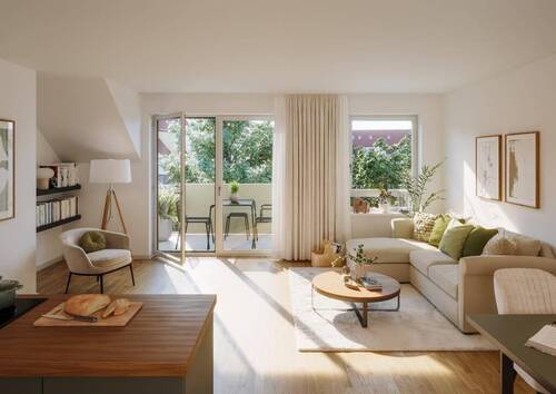 Visualisierung Wohnraum - 4 Zimmer Etagenwohnung in Dresden