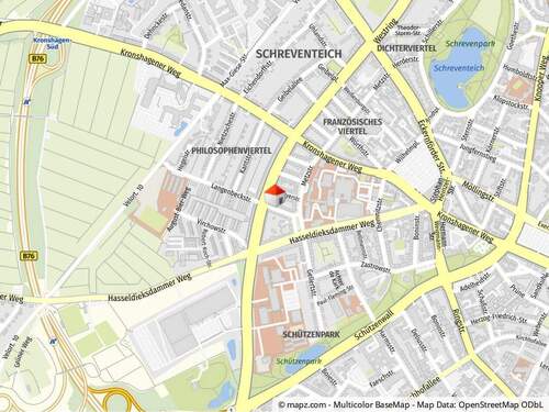 Objektlage - 3 Zimmer Etagenwohnung zur Miete in Kiel