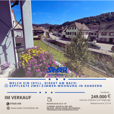 Z FB Kandern Zimmermann.png - Gepflegtes Idyll direkt am Bach: Zwei-Zimmer-Wohnung im Herzen von Kandern