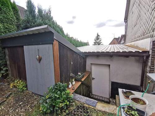 Ansicht Garage und Abstellraum Rückseite - 