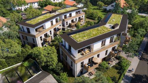 Visualisierung Vogelperspektive - Etagenwohnung mit 63,50 m² in Marktoberdorf zum Kaufen