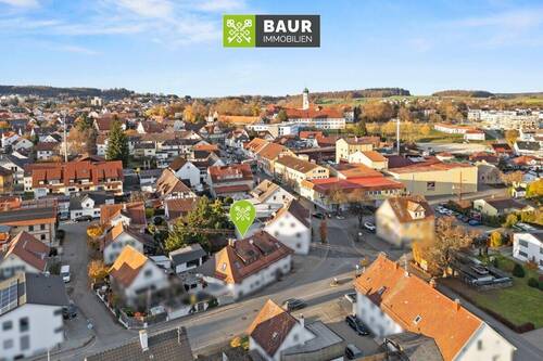 Luftaufnahme - 6 Zimmer Reihenendhaus in Bad Schussenried