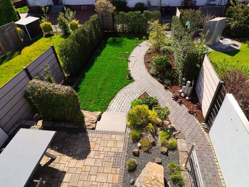 Gartenblick von oben - 