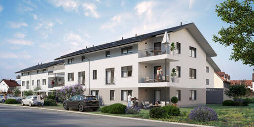 Ansicht 2 - NEUBAU - Eigentumswohnungen in Untersiemau! Moderne Wohnungen im Obergeschoss mit Balkon und Parkplatzmöglichkeit!