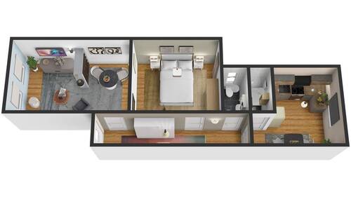 GR - Etagenwohnung mit 53,00 m² in Hamburg zur Miete