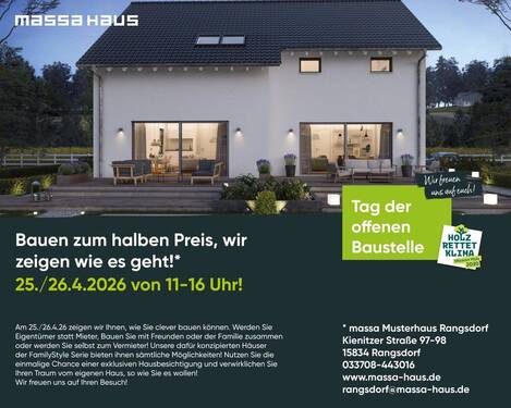 Bild 1 - Tag der offenen Tür - Ihr Weg ins Eigenheim zum halben Preis!