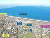 Ostsee und Strand - Ostsee-Investment: möblierte 3-Zimmer-Dachgeschosswohnung mit 2 Balkonen - nur 200 m zum Strand