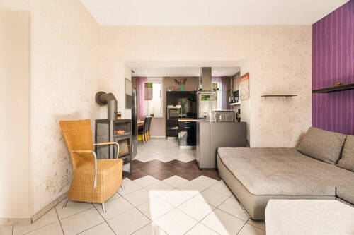 Wohnraum mit Kamin - 