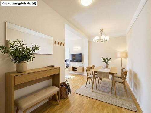 Flur + Essbereich - 2 Zimmer Etagenwohnung zum Kaufen in Stuttgart