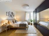 Schlafzimmer - 2 Zimmer Etagenwohnung in Stuttgart