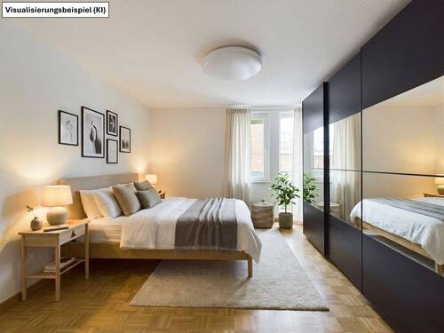 Schlafzimmer - 2 Zimmer Etagenwohnung in Stuttgart