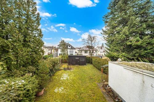 Garten - Doppelhaushälfte mit 165,90 m&sup2; in München zum Kaufen