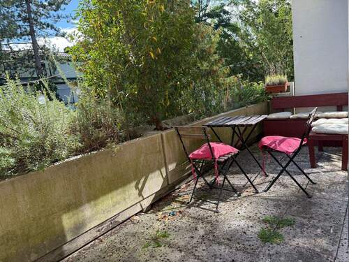 sonniger Balkon i. Grünen - 10 m² Südterrasse, Superschnitt, Traumlage Harlaching