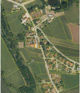 Lageplan mit Markierung/Pfeil - Grundstück in Ortenburg / Söldenau