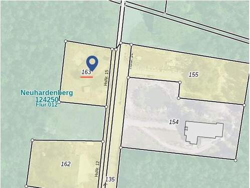 Lageplan des Flurstücks - Grundstück zum Kaufen in Neuhardenberg
