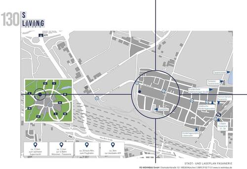Lageplan - 5 Zimmer Etagenwohnung zum Kaufen in München
