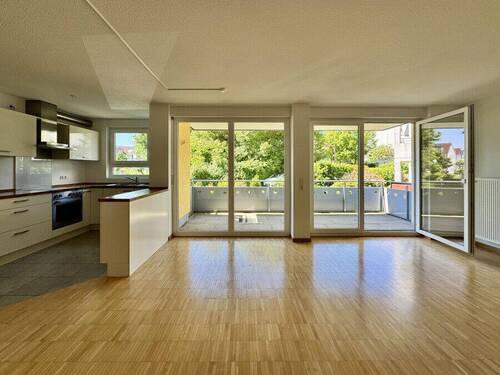 Wohnzimmer Ansicht 2 - Etagenwohnung mit 72,30 m&sup2; in Freiberg am Neckar zum Kaufen
