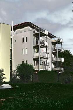 Wohngebäude mit Balkonen - 