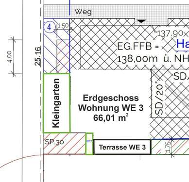 Wohnung und Terrasse - 
