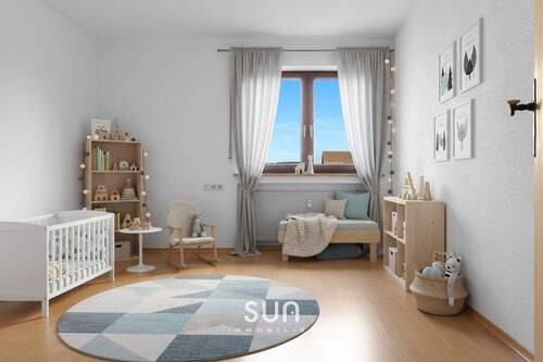 Kinderzimmer - 5 Zimmer Etagenwohnung in Bayern - Krumbach Schwaben