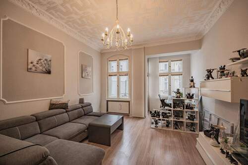 Wohnzimmer Ansicht 2 - Etagenwohnung mit 75,00 m&sup2; in Berlin zum Kaufen