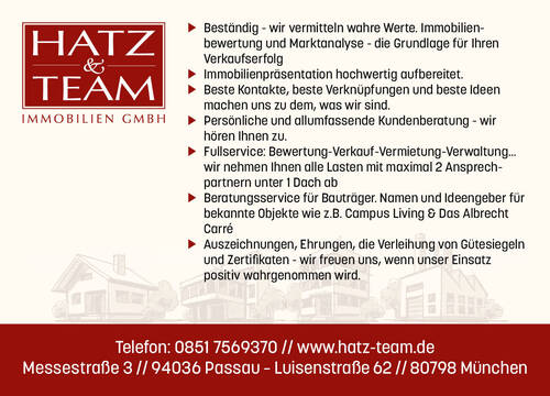 Hatz & Team Immobilien GmbH - Etagenwohnung mit 98,80 m&sup2; in Bad Griesbach im Rottal zum Kaufen