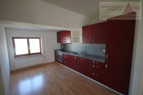 Küche - Gemütliche und modern sanierte Dachgeschosswohnung im Zentrum von Annaberg!!