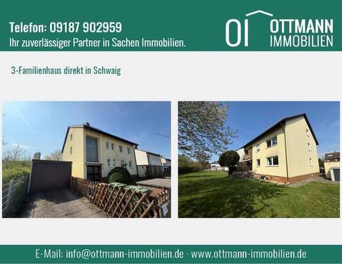 Eingangsbild - Dreifamilienhaus direkt in Schwaig