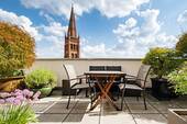 Terrasse - Stilvoll leben über den Dächern Berlins - repräsentatives Domizil im 6. OG des Carré Voltaire