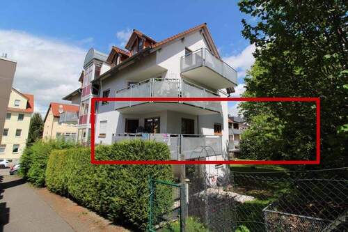 Hausansicht - RESERVIERT! Stylische 3,5-Zimmer-Wohnung mit Südbalkon!