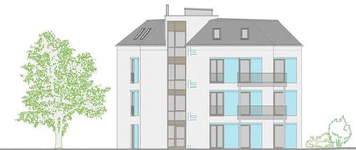 Hausansicht - Moderne 5-Zimmer Wohnung mit 2 Terrassen & ca. 65 m² Gartenanteil!