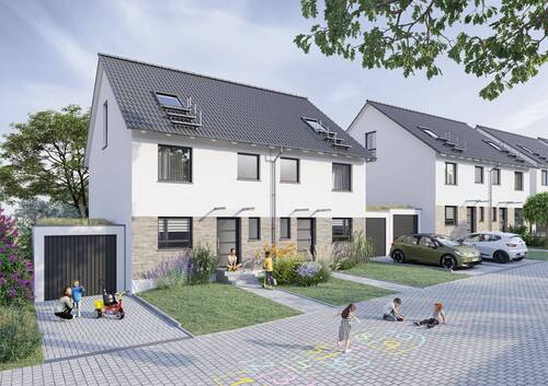 Eingangsansicht - ++NEUBAU++ Doppelhaushälfte mit Platz für die ganze Familie