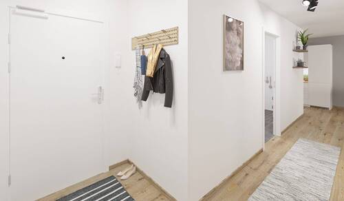 Der Eingangsbereich bietet Raum für Garderobe und - 2 Zimmer Etagenwohnung zum Kaufen in Hasloh