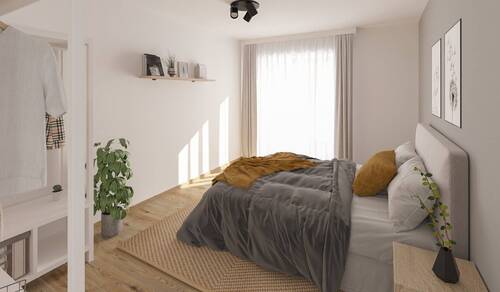 Im Schlafzimmer erwartet Sie beste Erholung - 2 Zimmer Etagenwohnung in Hasloh