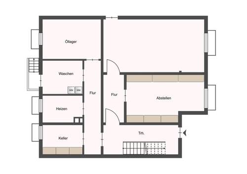 Kellergeschoss Nr. 6+7+8 - Haus 6 - 