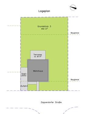 Lageplan, EFH 120 m² - 