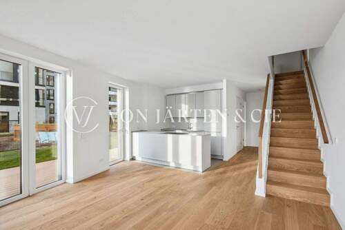 Wohnbereich - Etagenwohnung mit 122,00 m&sup2; in Hamburg - Hafencity zur Miete