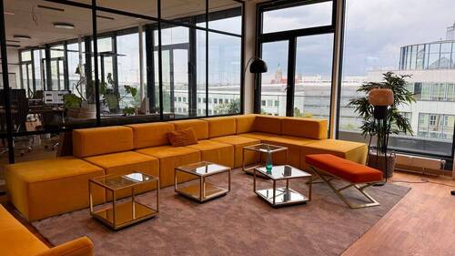 Community Area mit View - Moderne Bürofläche in zentraler Lage mit Dachterrasse - All-in-Miete