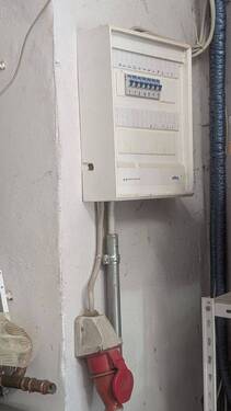 Unterverteilung mit Starkstrom Garage - 