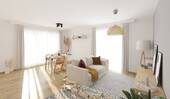 Das lichtdurchflutete Wohnzimmer bringt Ihre Famil - Etagenwohnung mit 92,50 m² in Hasloh zum Kaufen