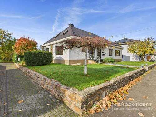 Seitenansicht links - Einfamilienhaus mit 263,80 m&sup2; in Platten zum Kaufen