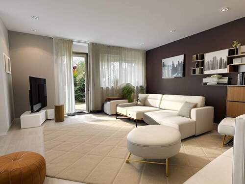 KI- Beispiel, Wohnzimmer Whg. EG Hinterhaus - 