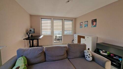 Wohnzimmer (1) - Etagenwohnung mit 64,00 m&sup2; in Würselen / Broichweiden zum Kaufen