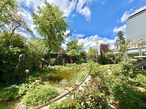 Ihr Teich mit Garten von Süden - 